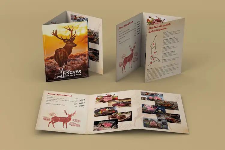 Fischer Rotwild Falzflyer